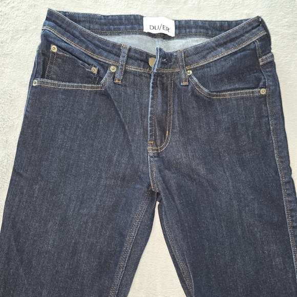 DU/ER Jeans Womens 27x28 Performance Stretch Denim Slim Fit Lightweight Classic - Picture 1 of 14